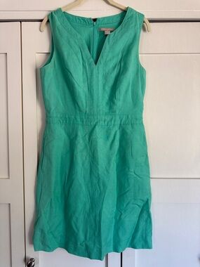 Banana Republic Teal Sleeveless Sheath Dress